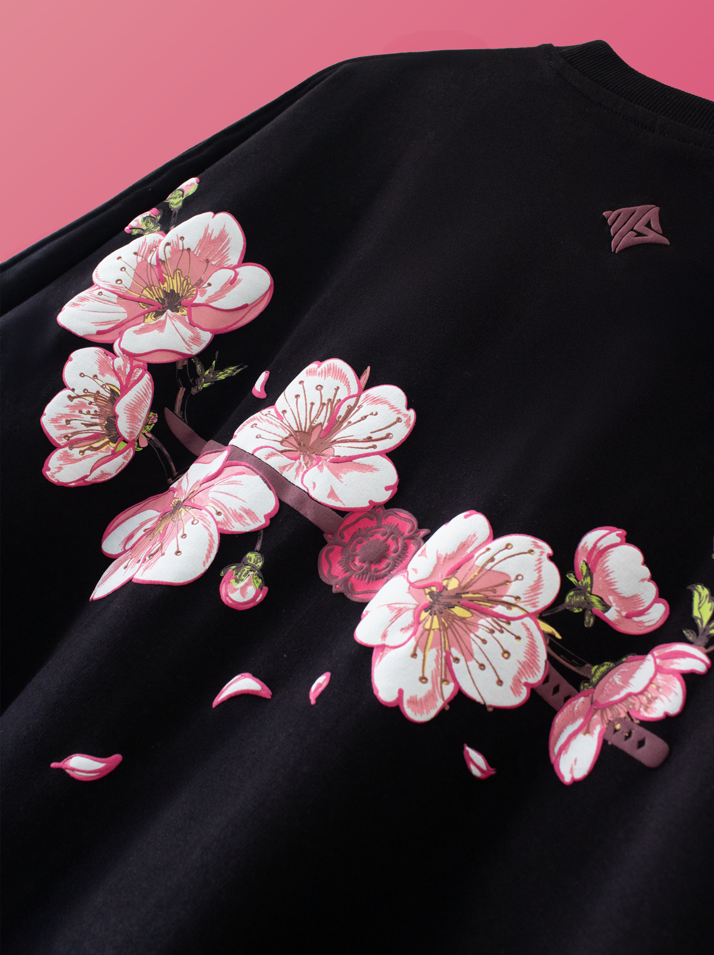 Sakura Tee // Obsidian Bloom [Unisex // Oversized]